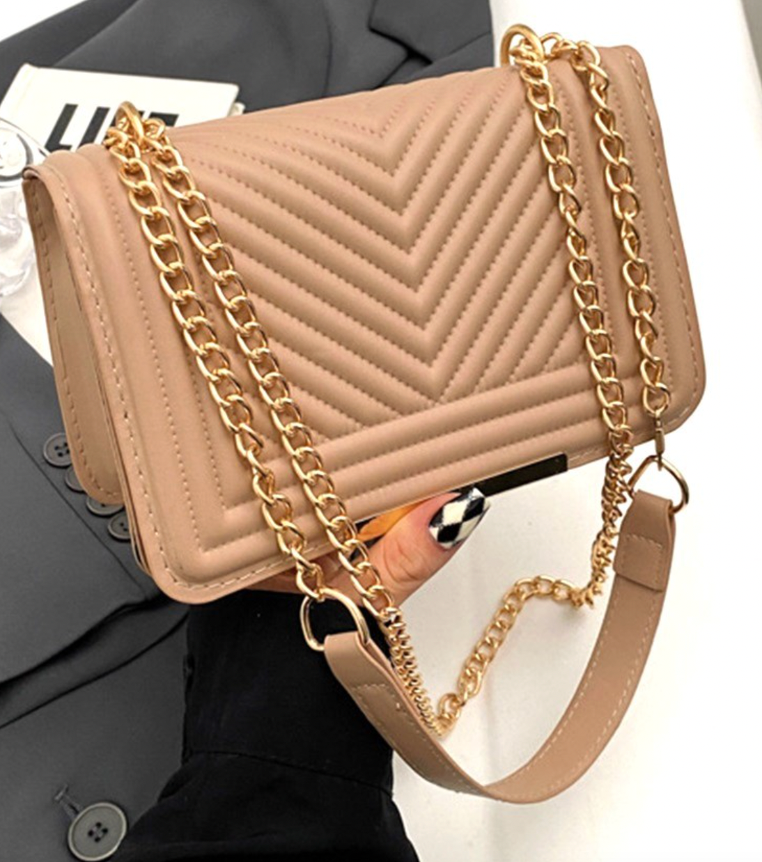 Chevron Crossbody Bag