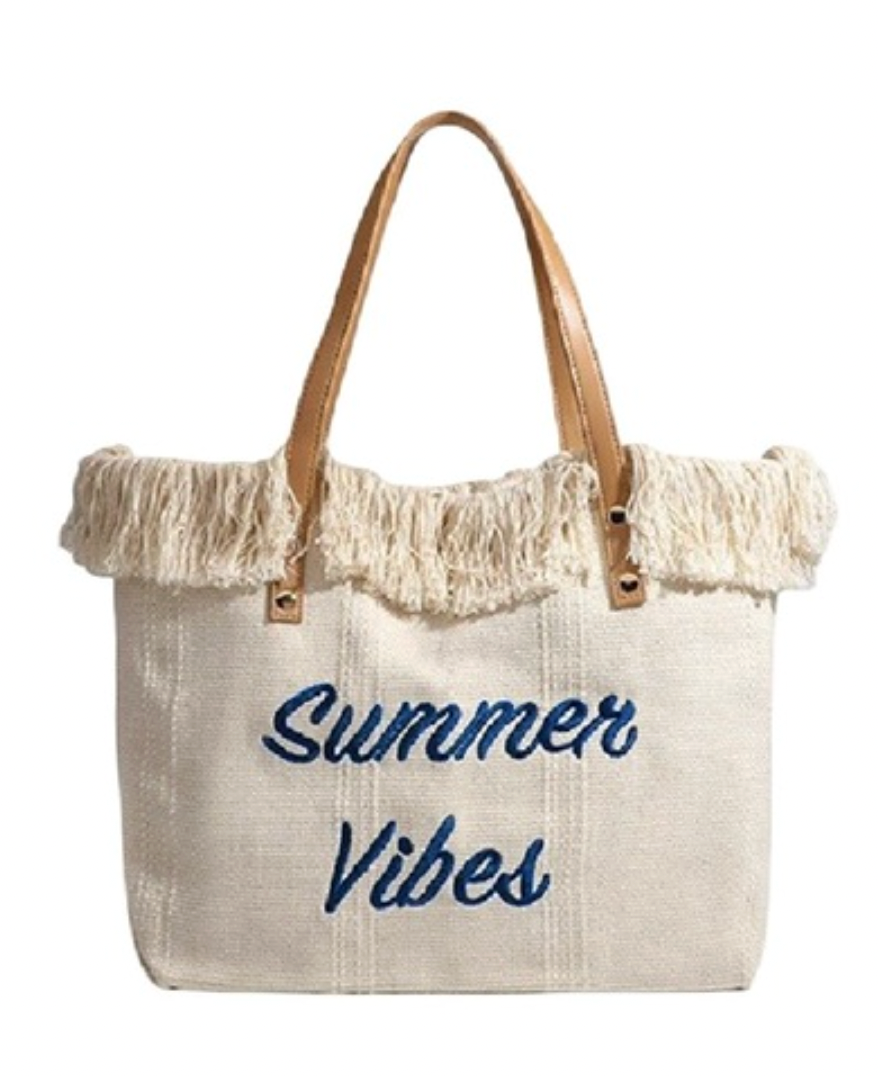 Summer Vibes Canvas Tote