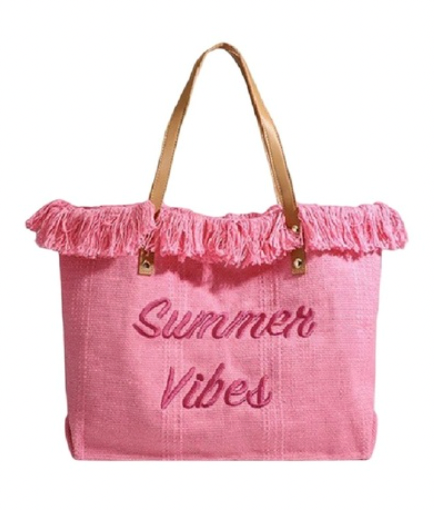 Summer Vibes Canvas Tote