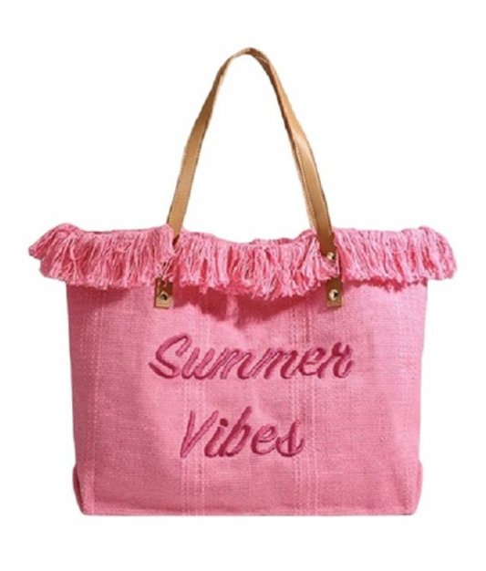 Summer Vibes Canvas Tote
