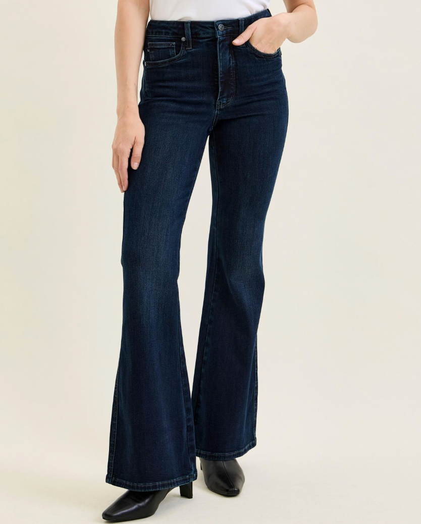 Judy Blue Dark Charlotte Flare Jeans