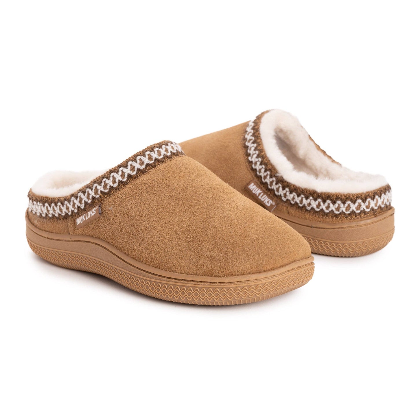 MUK LUKS Jordi Clog Suede Slippers