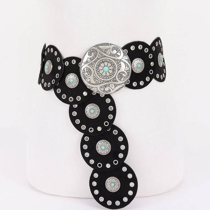 Faux Suede Disc Belt