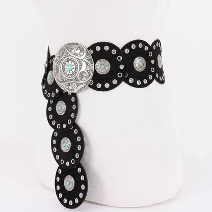 Faux Suede Disc Belt