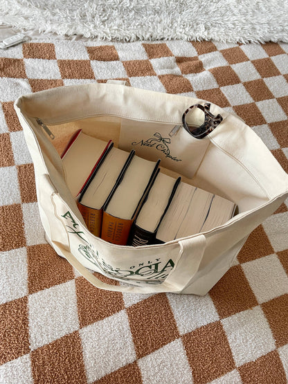 Anti Social Book Club Canvas Tote Bag