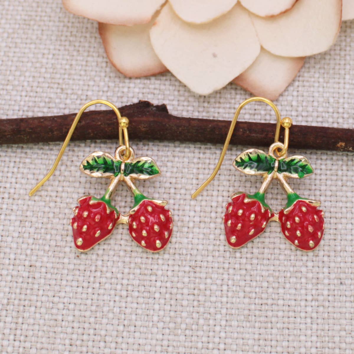 Juicy Strawberry Earrings