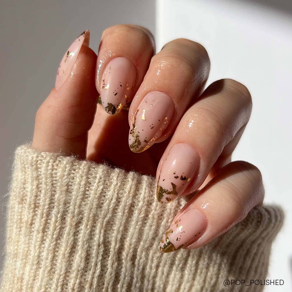 24K Press-On Nail Set