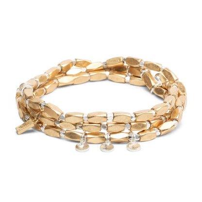Gold & Silver Disc Metal Wrap