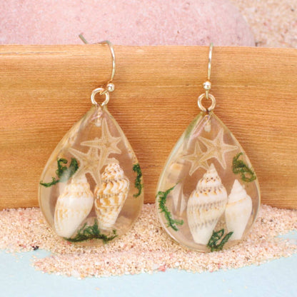 Sea Shell Acrylic Earrings