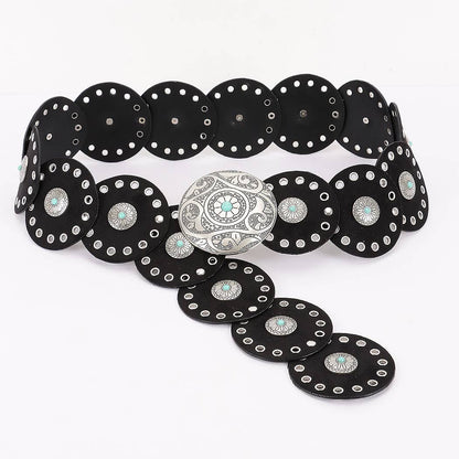 Faux Suede Disc Belt