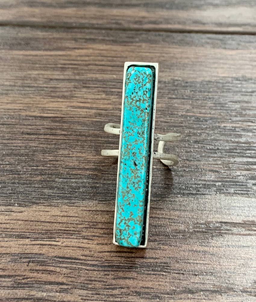 Bar Turquoise Ring