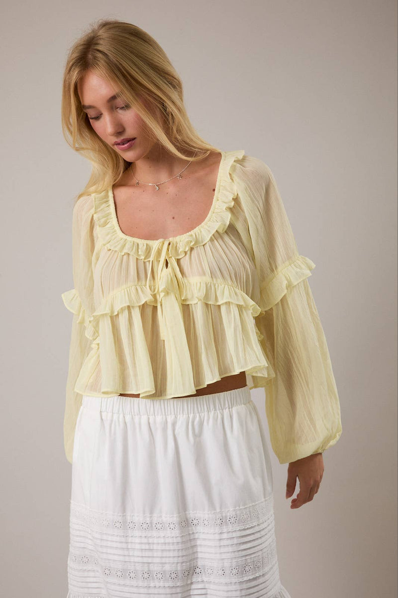 Levitating Ruffle Blouse