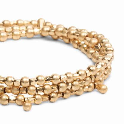 Gold Metal Wrap Bracelet