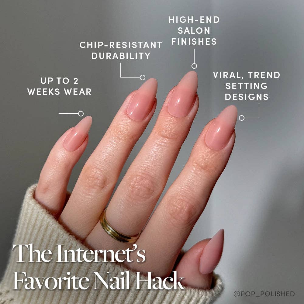 Sheer Pink Press-On Nail Set