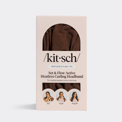 Brown Heatless Curling Headband