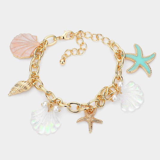 Shell Charm Bracelet