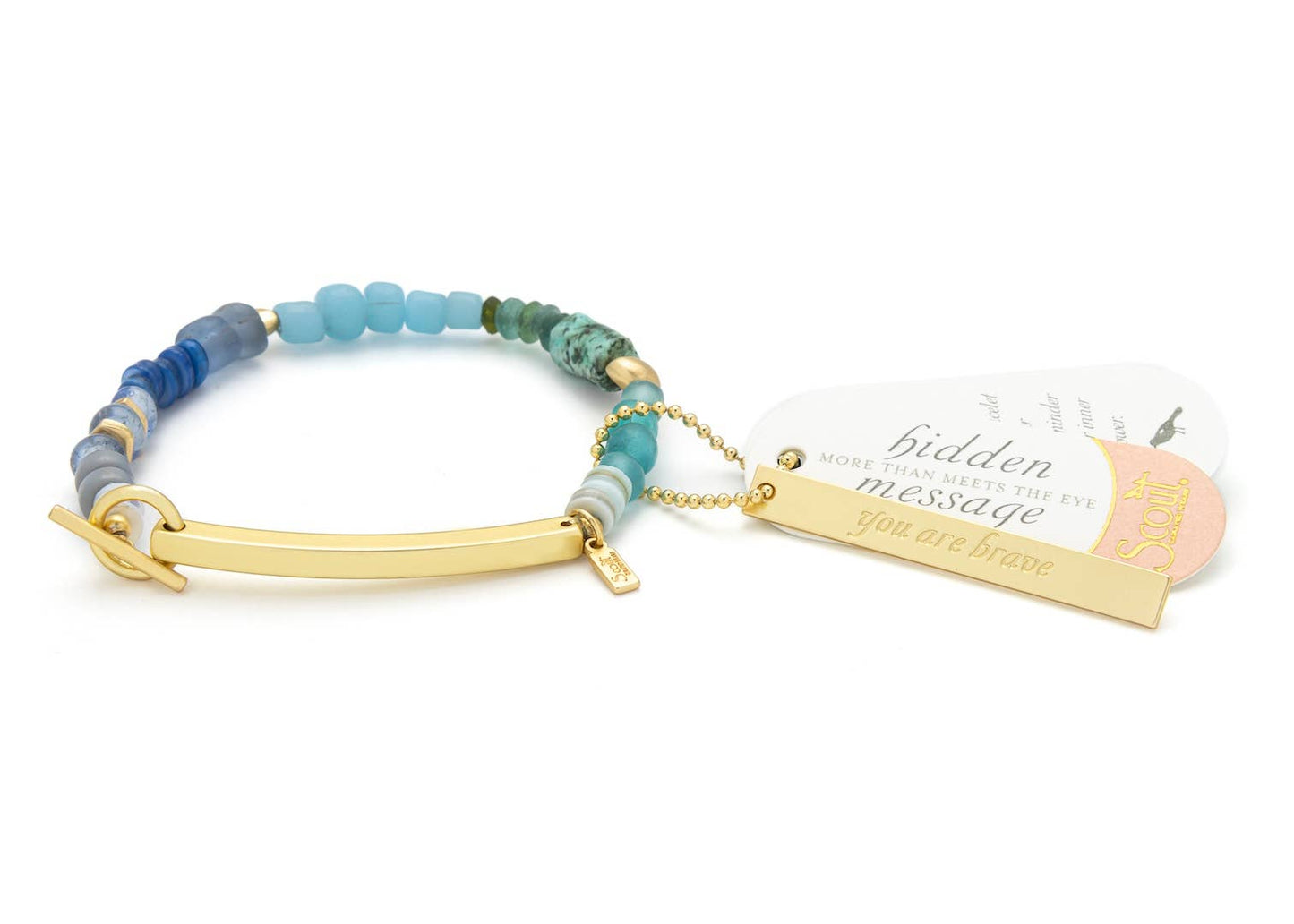 Brave Hidden Message Bracelet