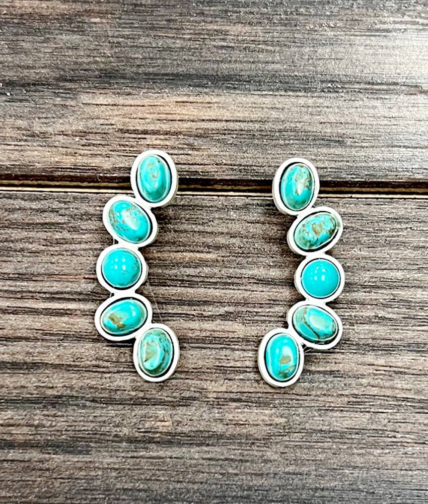 Western Turquoise Stud Earrings