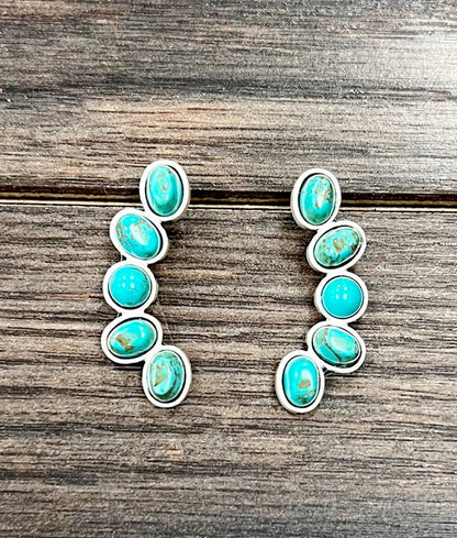 Western Turquoise Stud Earrings