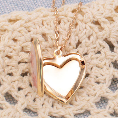 Floral Memories Pink Dried Flower Locket Necklace