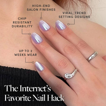 Mermaid's Tail Press-On Nails
