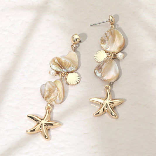 Starfish Charm Earrings
