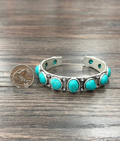 Western Turquoise Cuff Bracelet