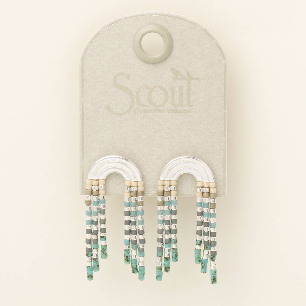 Chromacolor Miyuki Fringe Earring - Turquoise