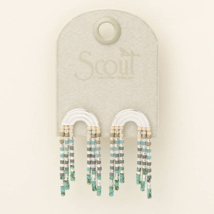Chromacolor Miyuki Fringe Earring - Turquoise