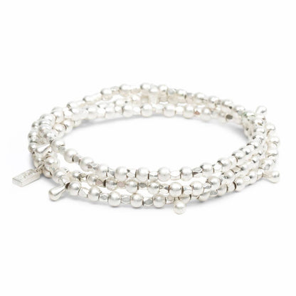 Silver Metal Wrap Bracelet