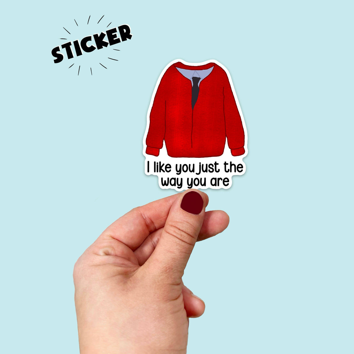 Mr. Rogers Inspired Sticker
