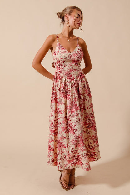 Petal Burst Maxi Dress