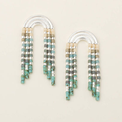 Chromacolor Miyuki Fringe Earring - Turquoise