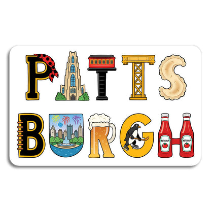 Pittsburgh Icons Die Cut Sticker