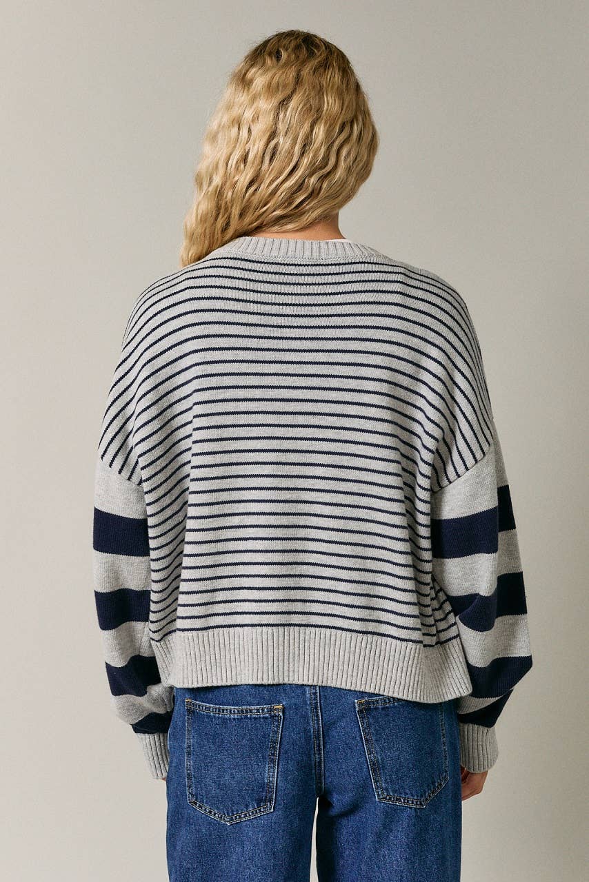 Be Nice Striped Cardigan