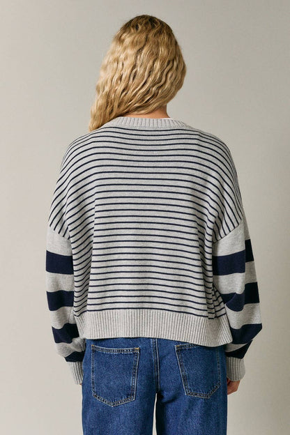 Be Nice Striped Cardigan