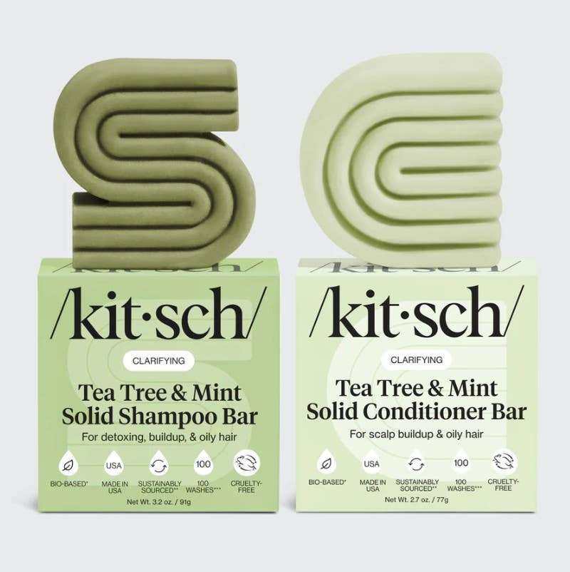 Tea Tree & Mint Shampoo & Conditioner Bar Combo