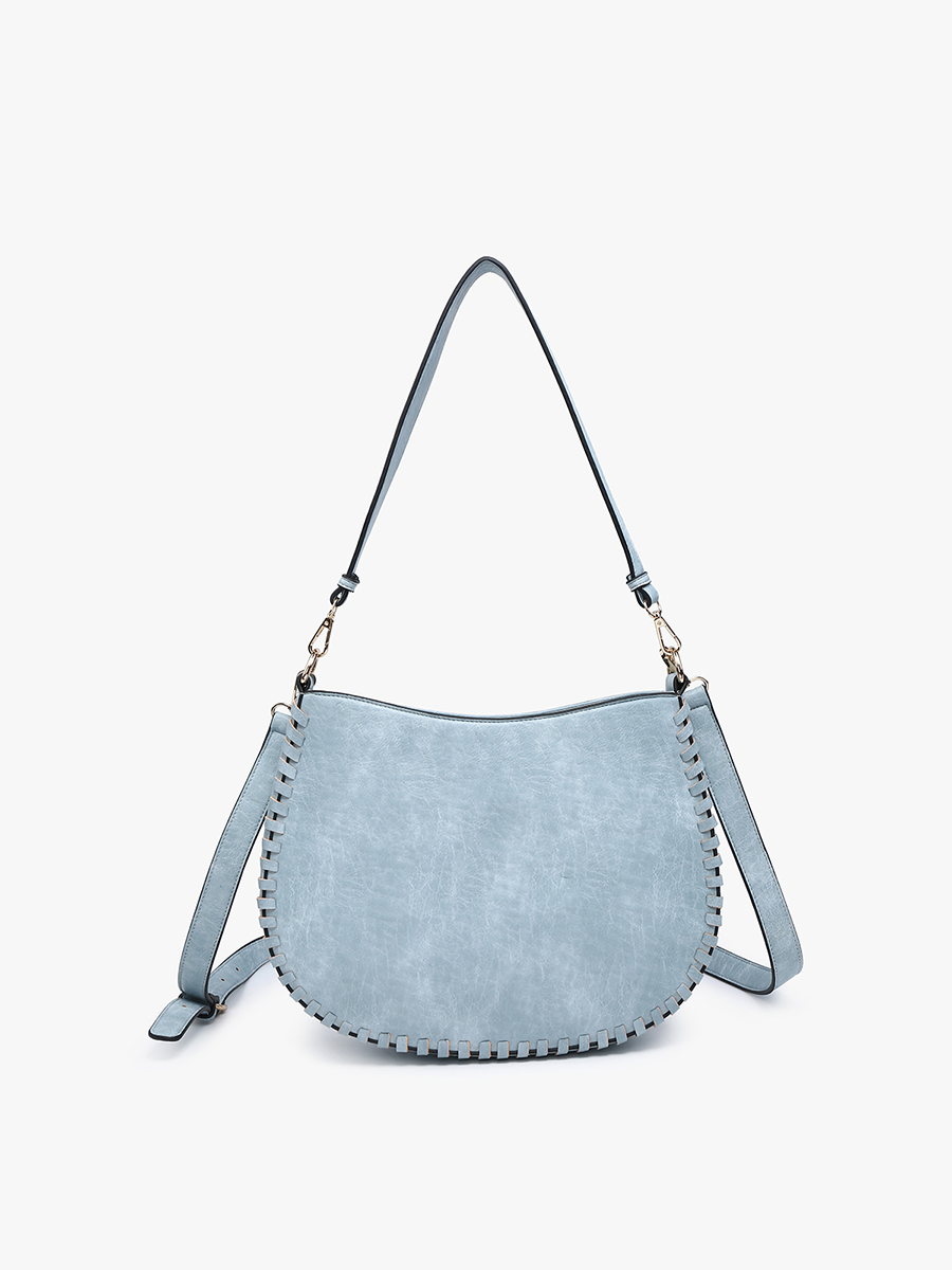 Raquel Whipstitch Trim Saddle Bag