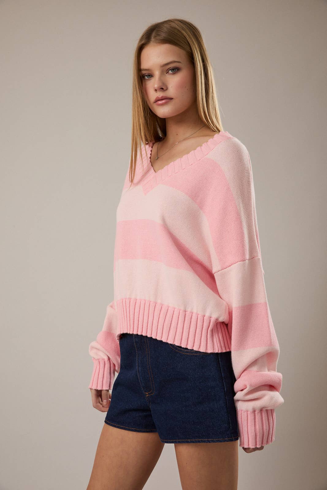Say it Again Striped Sweater