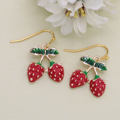 Juicy Strawberry Earrings