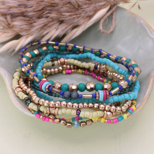 Summer Splash Stretch Bracelet Set