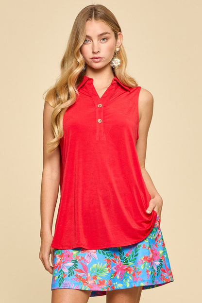 Red Sun Tank Top