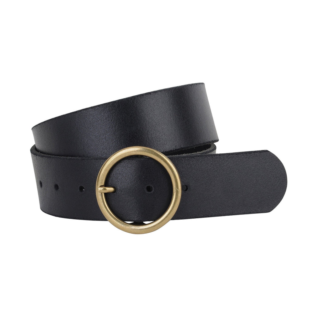 Wide Circle Buckle Belt