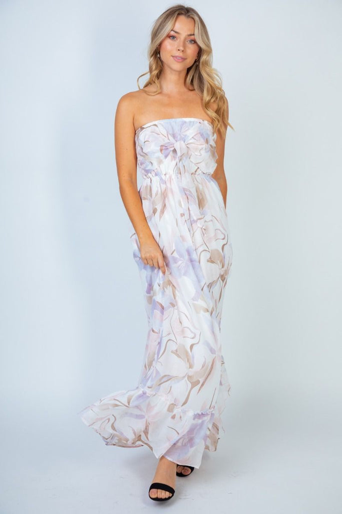 WB Sleeveless Floral Maxi Dress