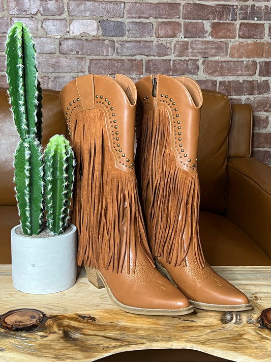 Adela Fringe Boots